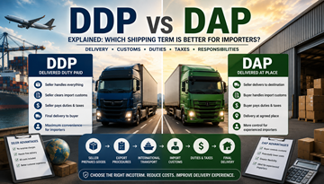 Srovnání dodacích podmínek DDP a DAP s kamiony, celními operacemi a mezinárodní logistikou